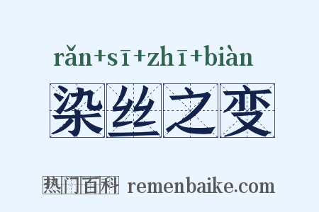 染丝之变是什么意思的图片